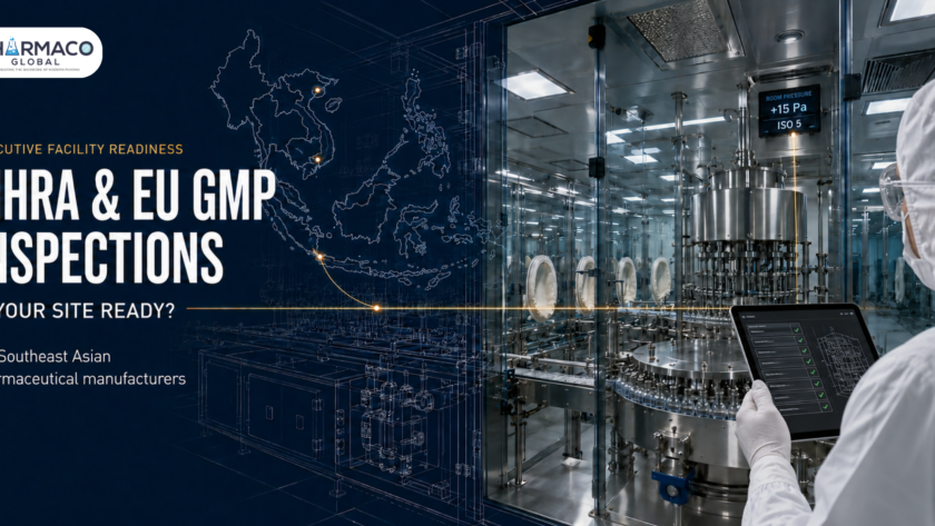 GMP inspector reviewing an ISO 5 sterile filling line for MHRA and EU GMP inspection readiness in Southeast Asia.